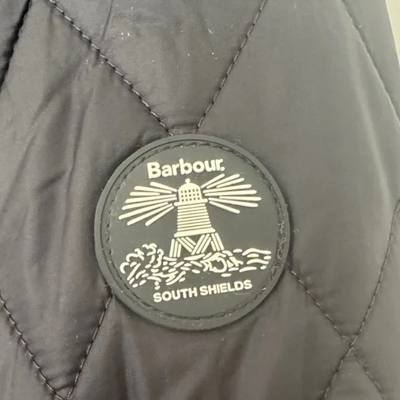 Barbour Black Quilted Puffer Jacket - Picture 3 of 7